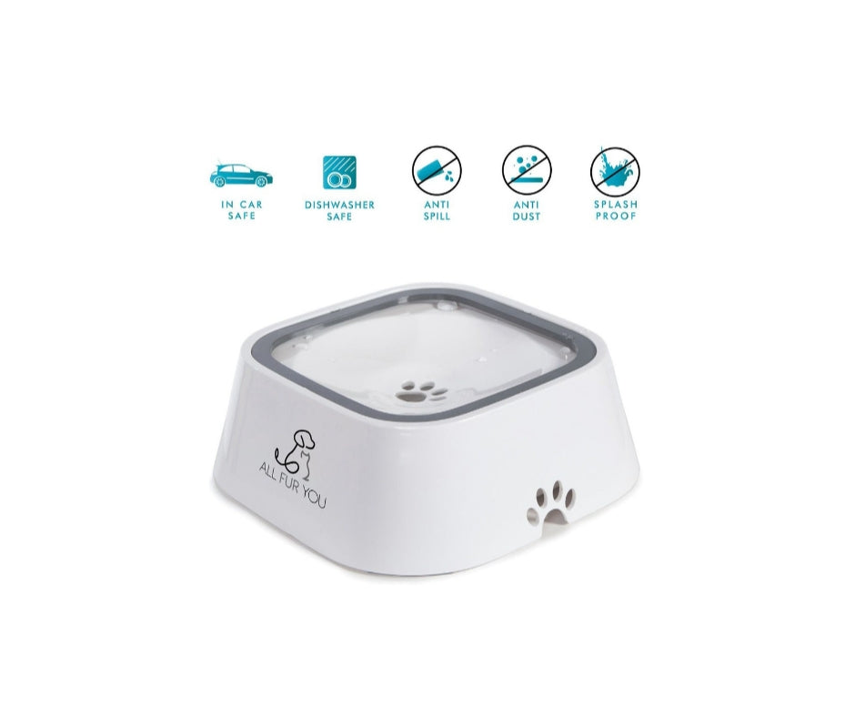 All Fur You Anti-Splash Bowl 1L White