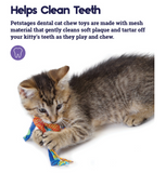 Petstages Dental Health Textures Chew Cat Toys with Catnip