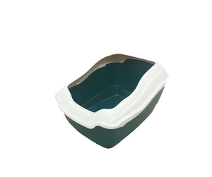 Large Pet Rabbit Cat Litter Tray With Removable Rim
