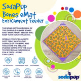Sodapup Bones Designed eMat Enrichment Lick Mat