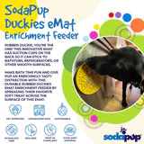 Sodapup Ducky "Peace" eMat Enrichment Lick Mat With Suction