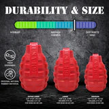 USA-K9 Grenade Durable Rubber Dog Chew Toy and Treat Dispenser