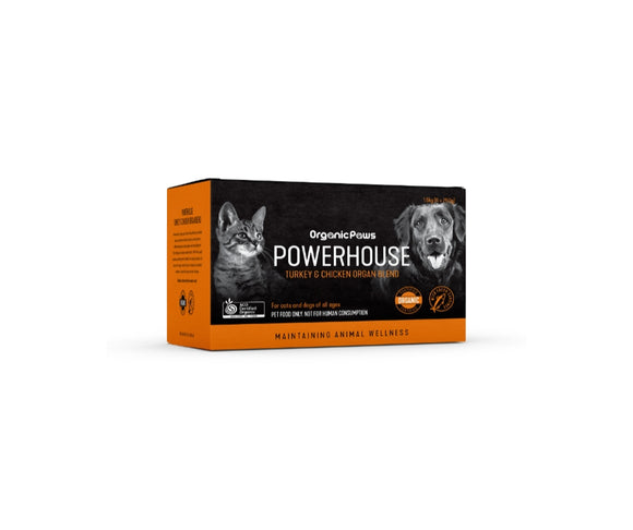 Organic Paws Powerhouse Turkey and Chicken Organ Blend (ONLY available for Pick Up and Local Delivery