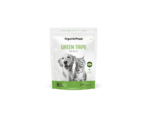 Organic Paws Green Tripe Mini Balls 500g (ONLY available for pick up or local delivery)