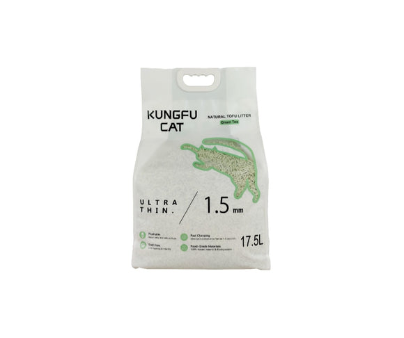 Kungfu Cat Ultra Thin Tofu Litter Green Tea 6.5kg