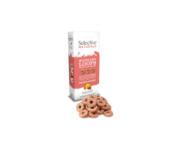 Selective Naturals Woodland Loops Treats for Guinea Pigs 80g