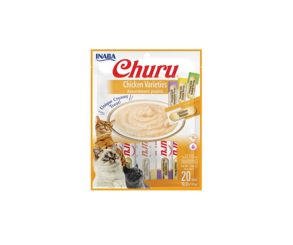 Inaba Churu Creamy Puree Cat Treat Chicken Varieties 20P