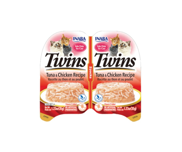Inaba Twins Cat Side Dish Tuna and Chicken Recipe 70g