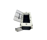 Deluxe Open Top Carrier Black and Beige