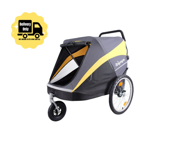 Ibiyaya The Hercules Heavy Duty Pro Pet Stroller For Pets Up To 50kg - Bike Trailer 2.0