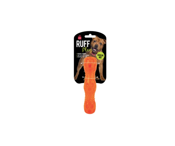 Ruff Play Squeak Dog Stick