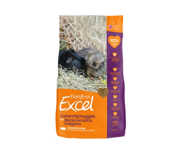 Burgess Excel Guinea Pigs Pellets with Blackcurrant and Oregano 1.5kg
