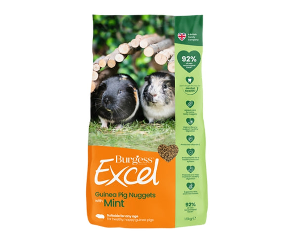 Burgess Excel Guinea Pigs Pellets with Mint 1.5kg