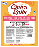 Inaba Dog Churu Rolls Chicken and Salmon Wraps 96g