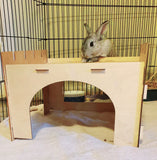 Wooden Carrots House and Hidey for Rabbits and Guinea Pigs