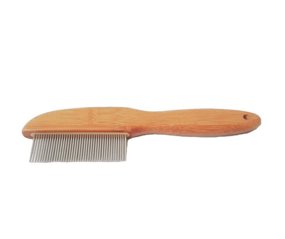 Daily Use Stainless Steel BambooPet Comb
