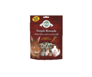 Oxbow simple rewards carrot and dill treats 60g