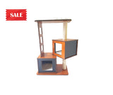 Wooden Cat Tower--Double boxes