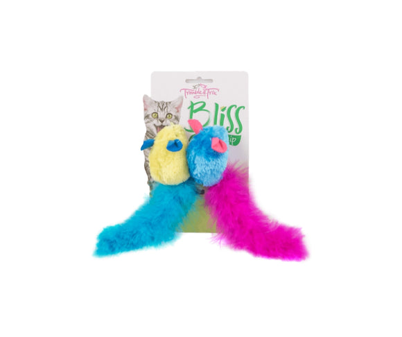 Trouble and Trix Bliss Twist Mice Toys 2pcs